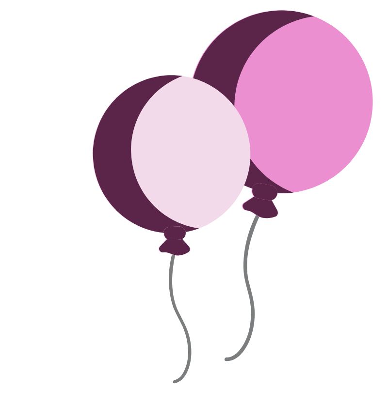 pink balloons